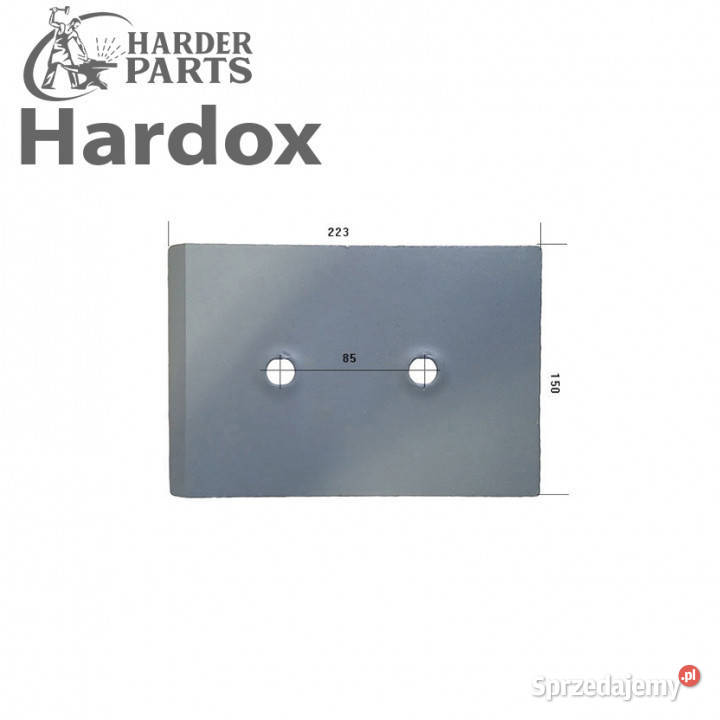 Nakładka HARDOX 10327S części do pługa GOIZIN Suwałki