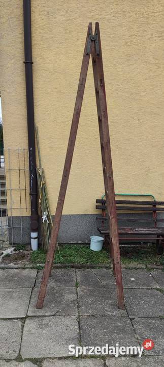 Drabina Drewniana Malarska Rozstawna 2x7 Krosno