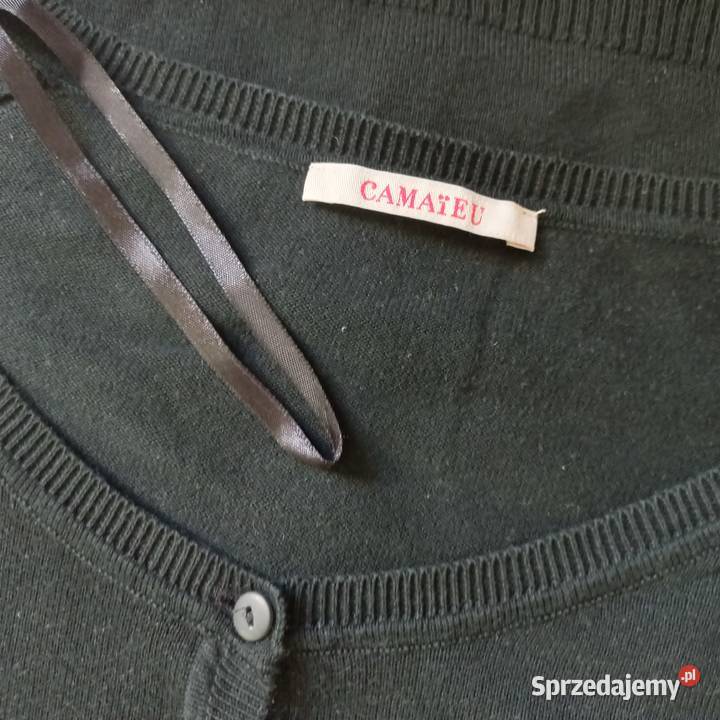 Sweter czarny Rozpinany krótki Kardigan r 3638 Białystok