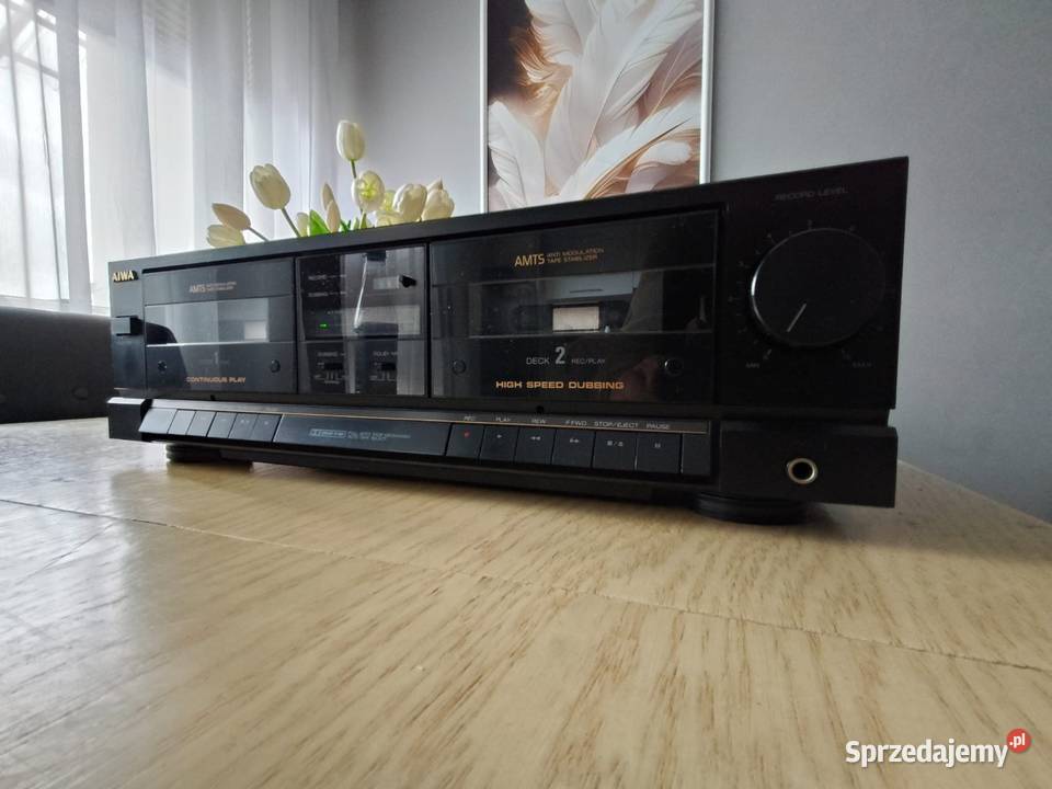 Magnetofon dwukasetowy deck AIWA ADWX333Z made Tychy