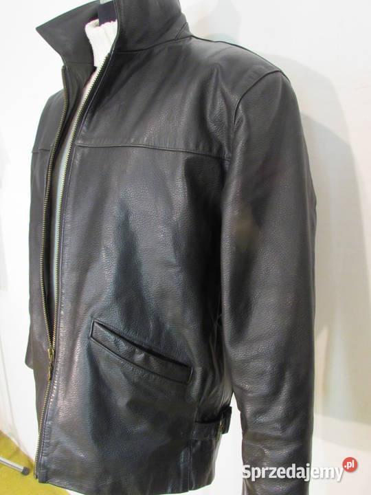 KURTKA SKÓRZANA MĘSKA GRUBA BAWOLA SKÓRA