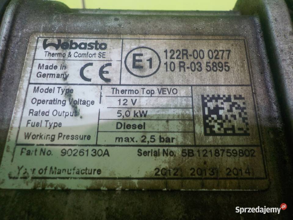 VW SHARAN II 20 TDI 13r 5D webasto 7N0815065T Suków sprzedam