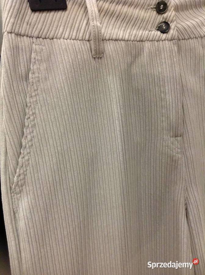 Spodnie Szerokie Damskie BENETTON S Sztruksowe