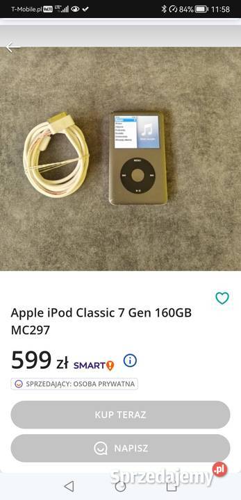 Ipod 160 GB 7 gen Lublin sprzedam