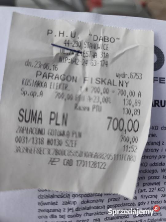 Kosiarka elektryczna śląskie Żernica