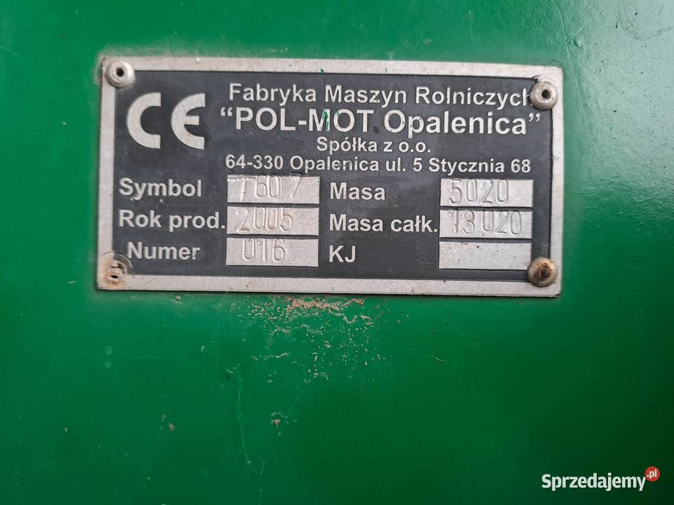 Przyczepa samozbierająca nieuszkodzony Kamionki sprzedam