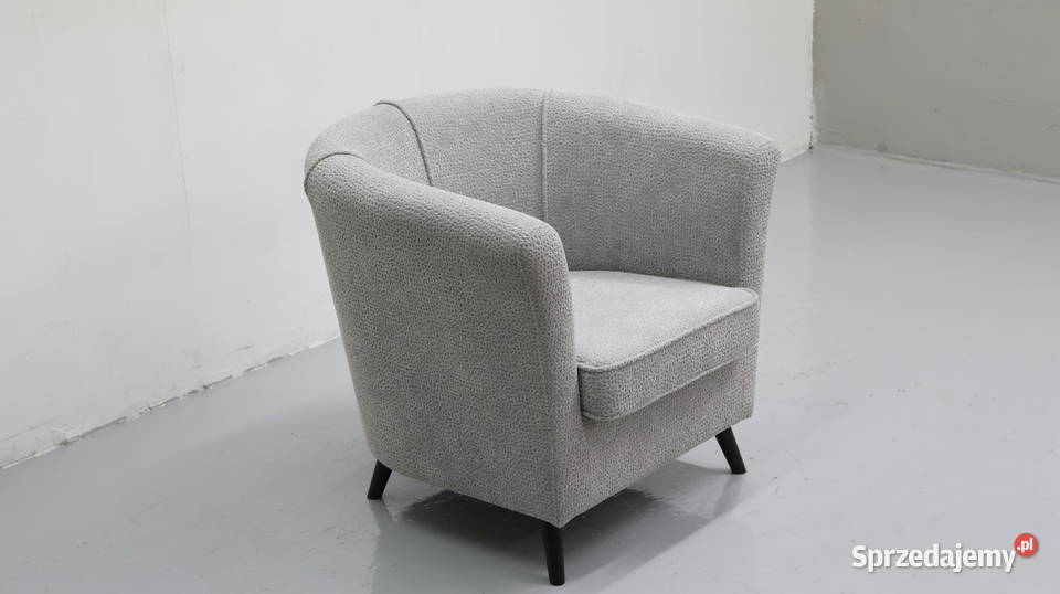 TEF WYGODNY FOTEL OKAZJA szara tkanina Poznań