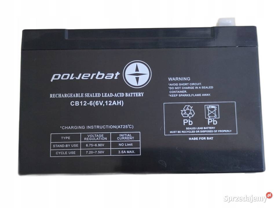 PowerBat CB 12 6 6V 12Ah Jelcz-Laskowice