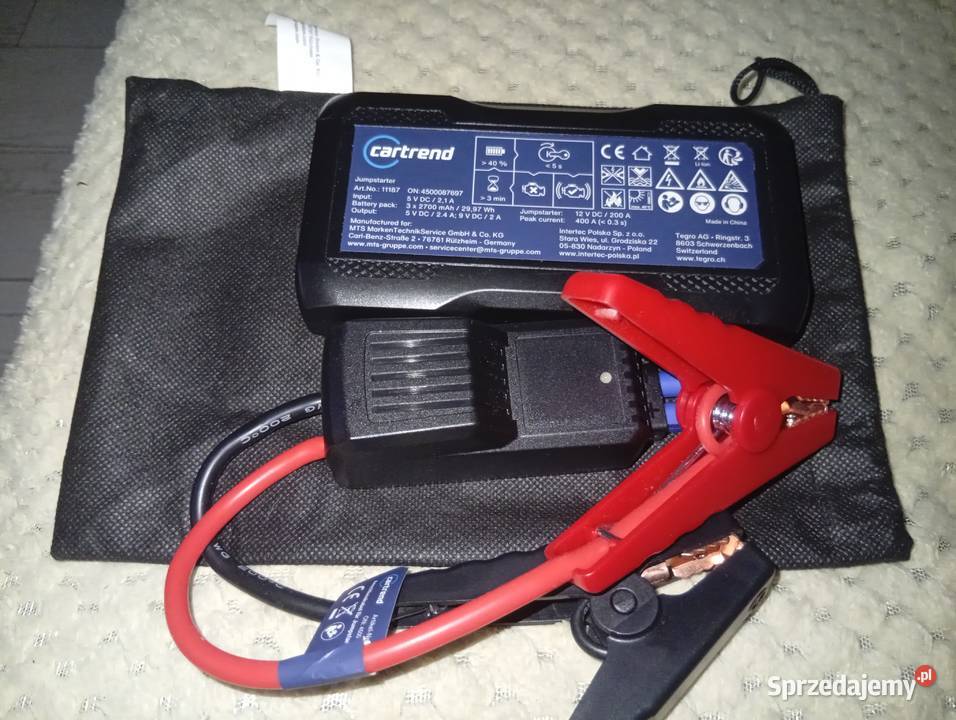 Cartrend Jumpstarter 12V 200A 8000 mAh NOWY Wińsko