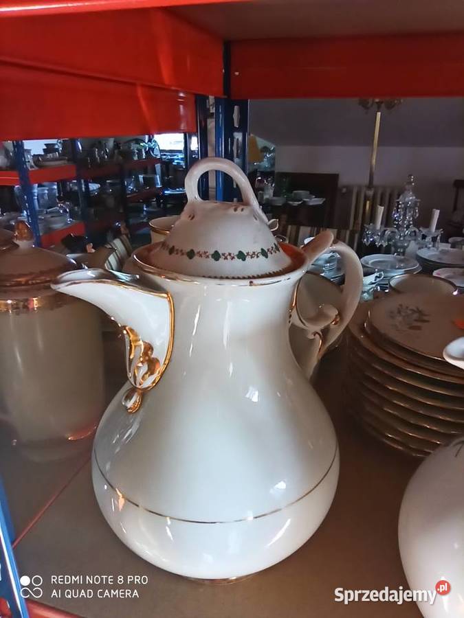 Dzbanek do czekolady C T Biało Złoty Syg w pomorskie Gdańsk