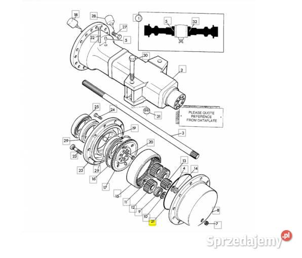 ORING USZCZELNIENIE PIASTY KOŁA JCB 82800196 małopolskie Myślenice sprzedam