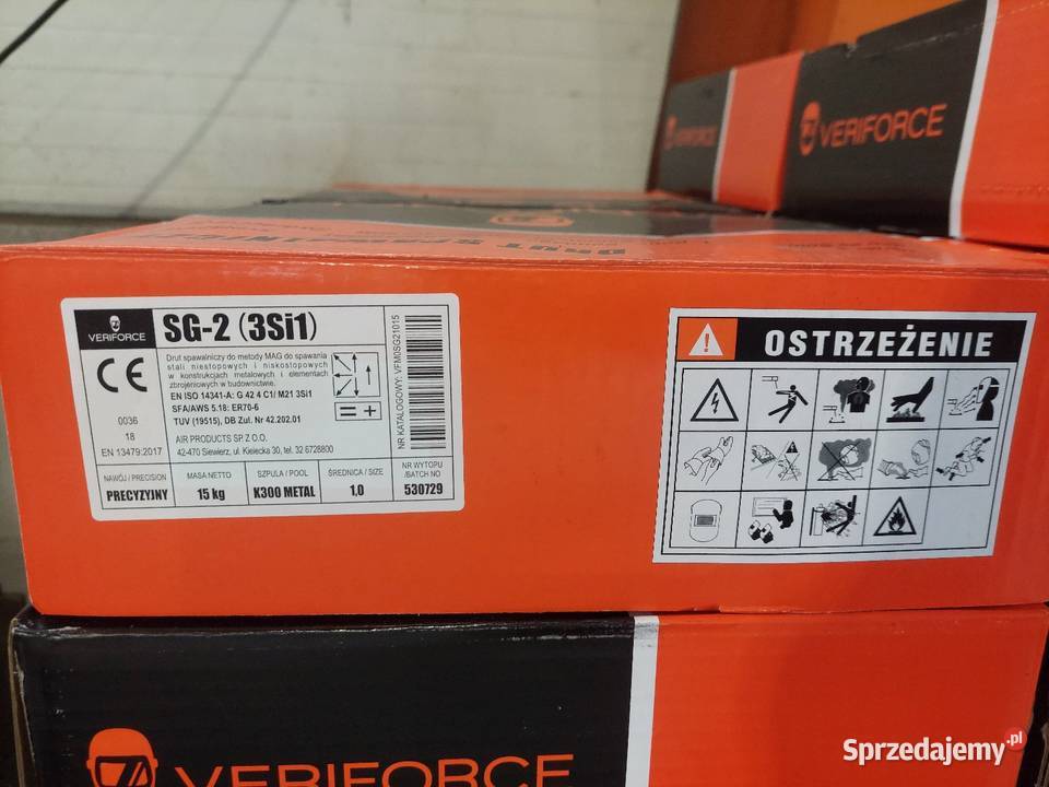 Drut spawalniczy veriforce sg2 10mm 15 Bydgoszcz sprzedam