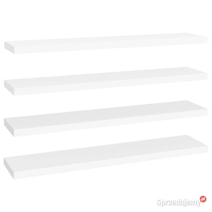 Półki ścienne 4 białe 120x235x38 MDF WM323822 Warszawa