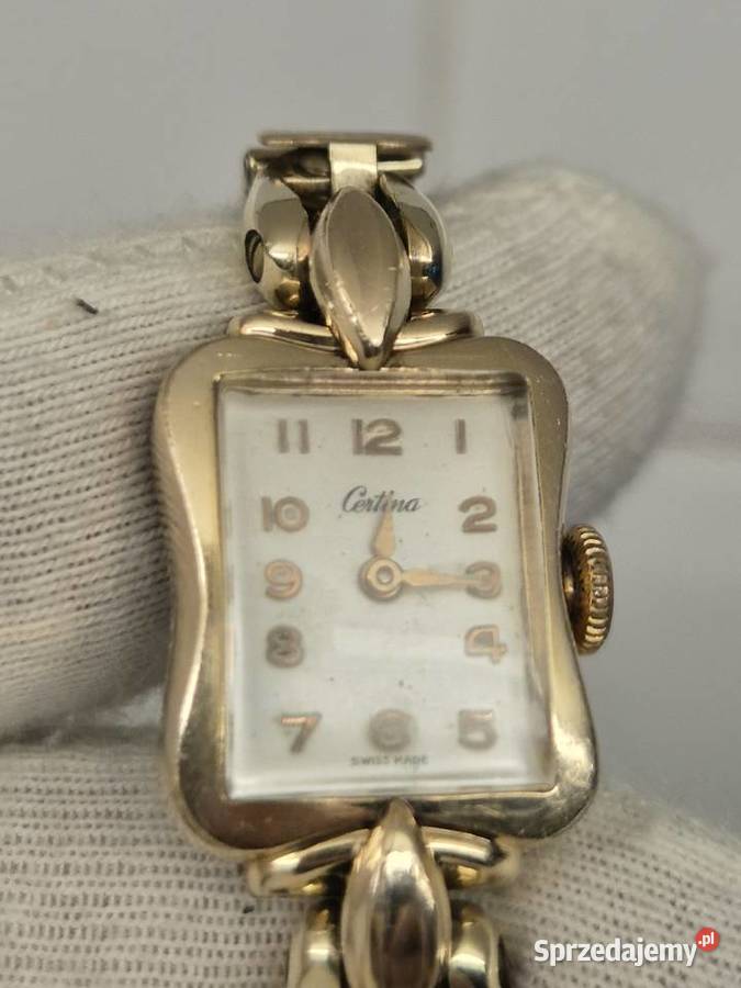 Rzadki zegarek vintage Certina Au