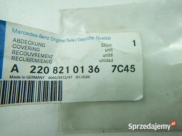 PLASTIK OSŁONA MERCEDES W220 A2208210136 ORGINAŁ