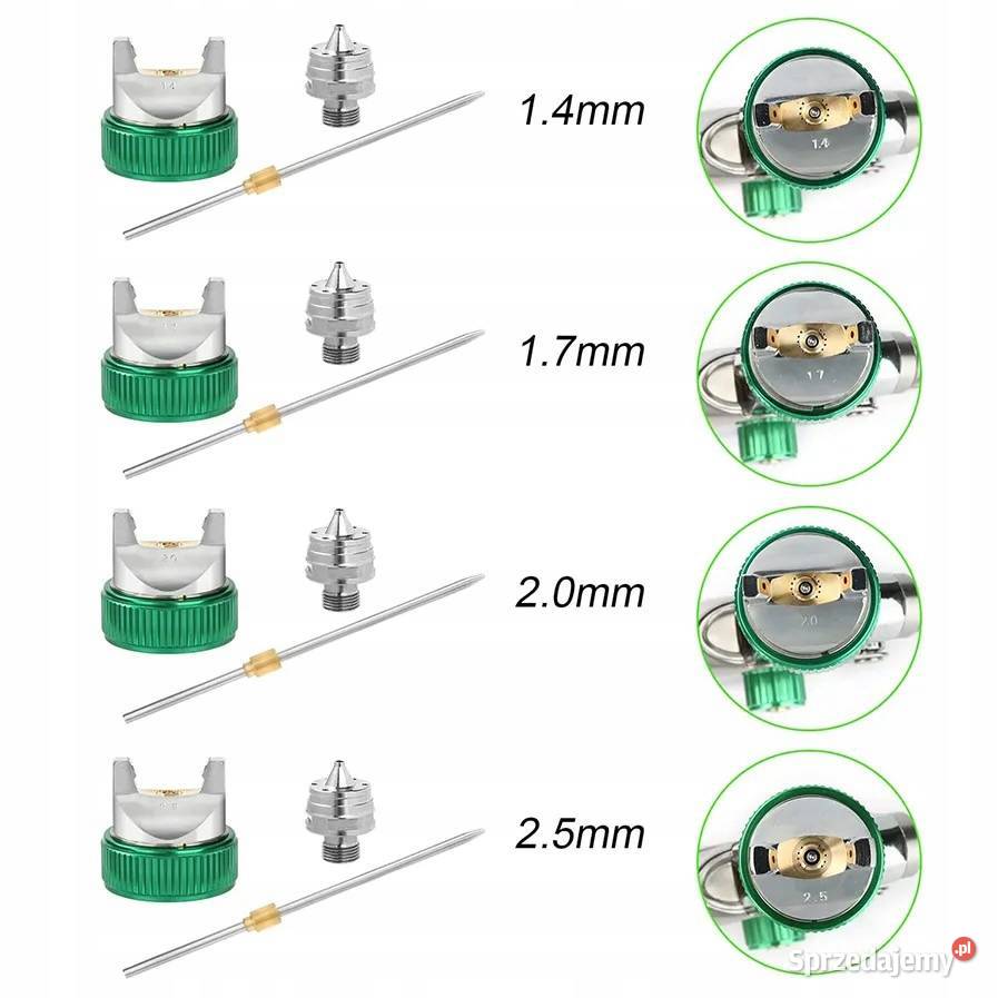 Pistolet Lakierniczy HVLP 4 Dysze 1425 mm małopolskie Ludźmierz