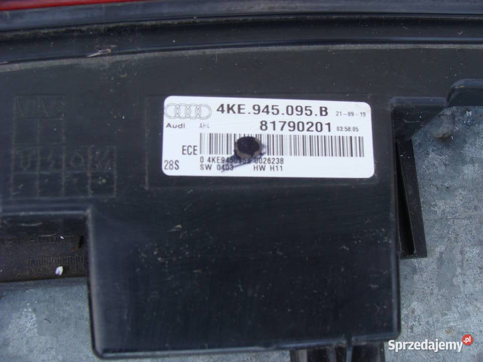 AUDI ETRON 4KE LAMPA LED TYLNA TYŁ BLENDA