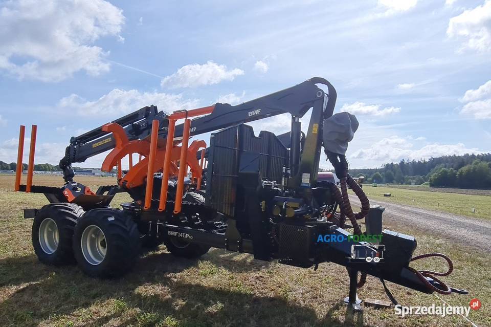 Nowa BMF Przyczepa Leśna 14t LS Prehydraul Sulęcin
