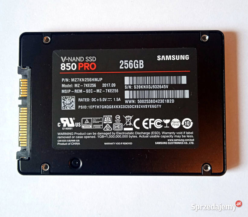 Samsung SSD 850 PRO 256GB 25 SATA III 6 Gbs wielkopolskie Poznań