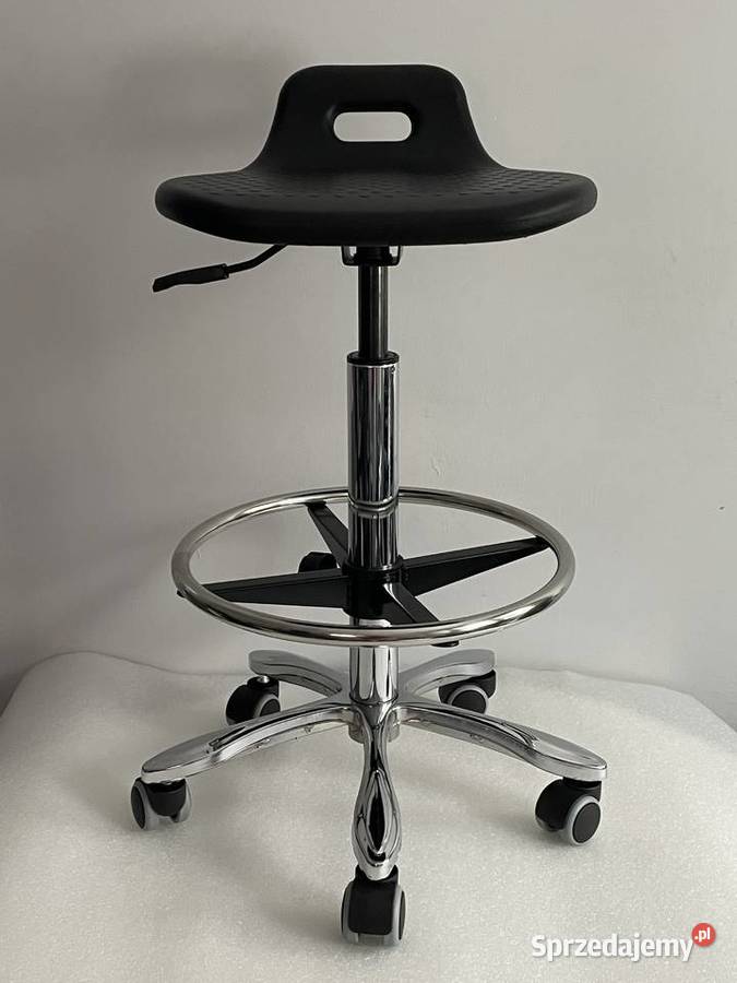 Stołek obrotowy z kołem laboratoryjny Magazynowanie Sanok