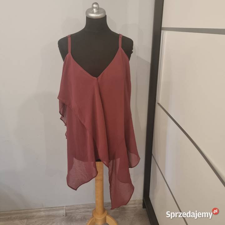 Asymetryczny top na ramiączkach City chic XS Topy i koszulki Kraków sprzedam