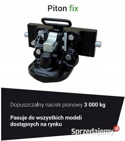 Manualny zaczep piton fix GP 140x80mm z płytą Rolnictwo Kamionna