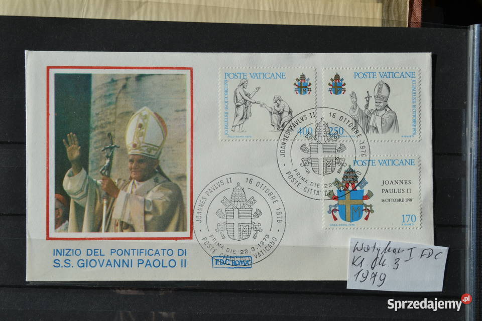 Znaczki Papież Jan Paweł II Watykan I FDC Ks