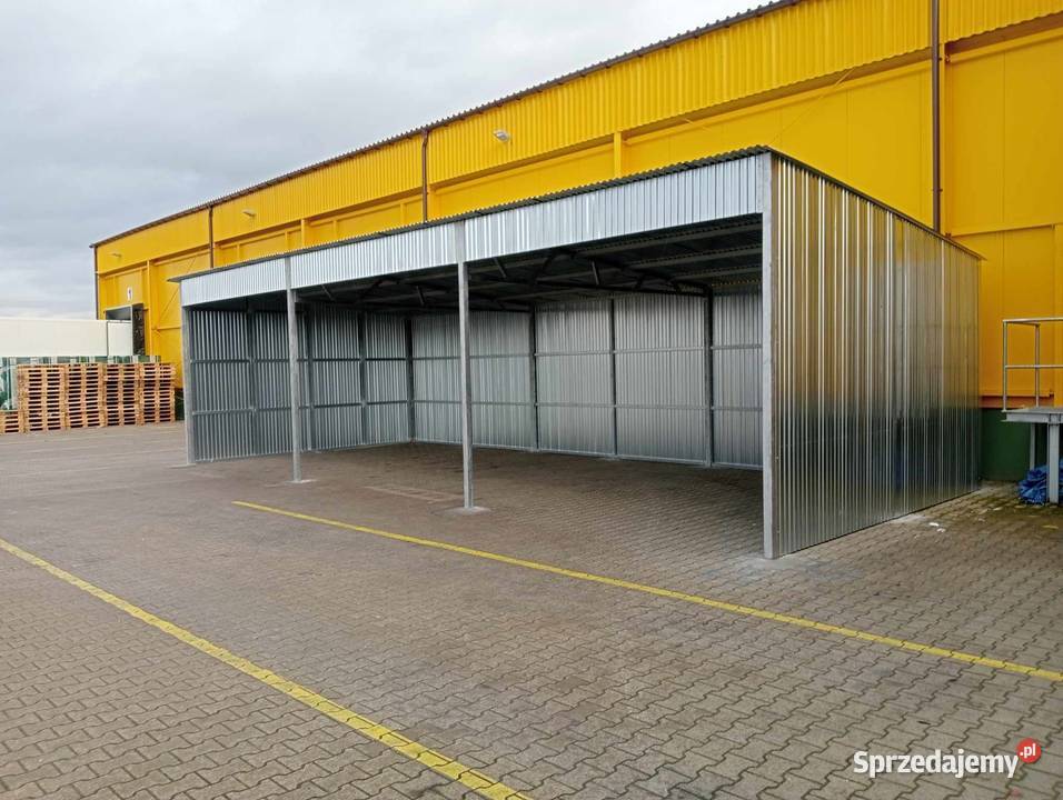 Wiata garażowa 95 spad na tyłu blacha ocynk Gdańsk