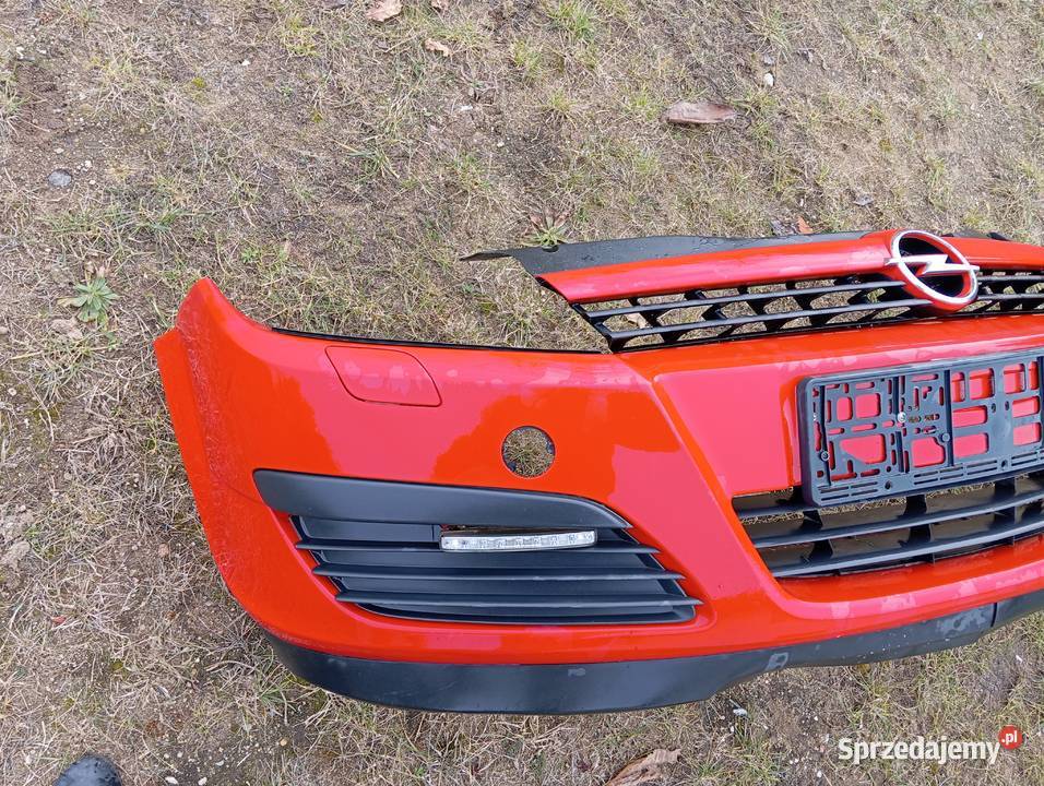 OPEL ASTRA H ZDERZAK PRZÓD GRILL KOMPLETNY Zderzaki Lubin