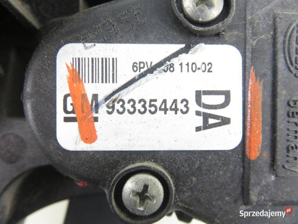 POTENCJOMETR GAZU OPEL MERIVA A 93335443DA małopolskie