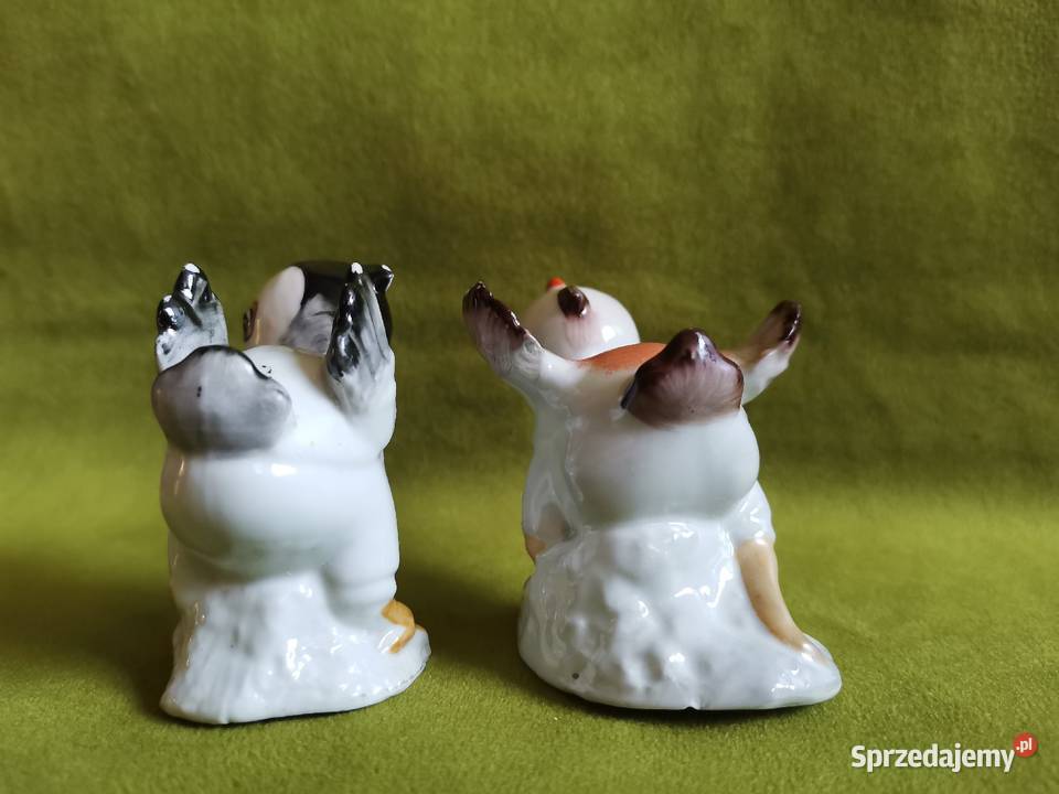Stare figurki porcelanowe Kurczak 2 sztuki Katowice