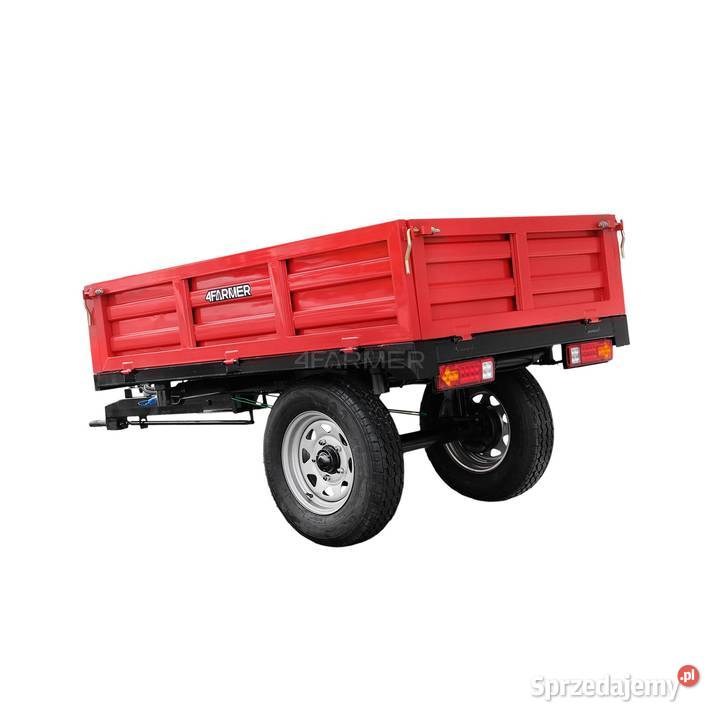 Przyczepa rolnicza jednoosiowa 15T z kiprem Tajęcina