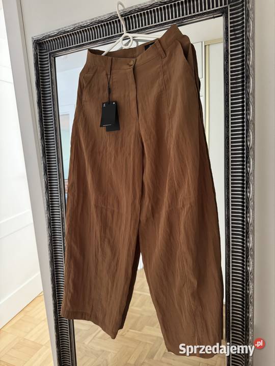Spodnie 34 Damskie Massimo Dutti brązowe z Częstochowa