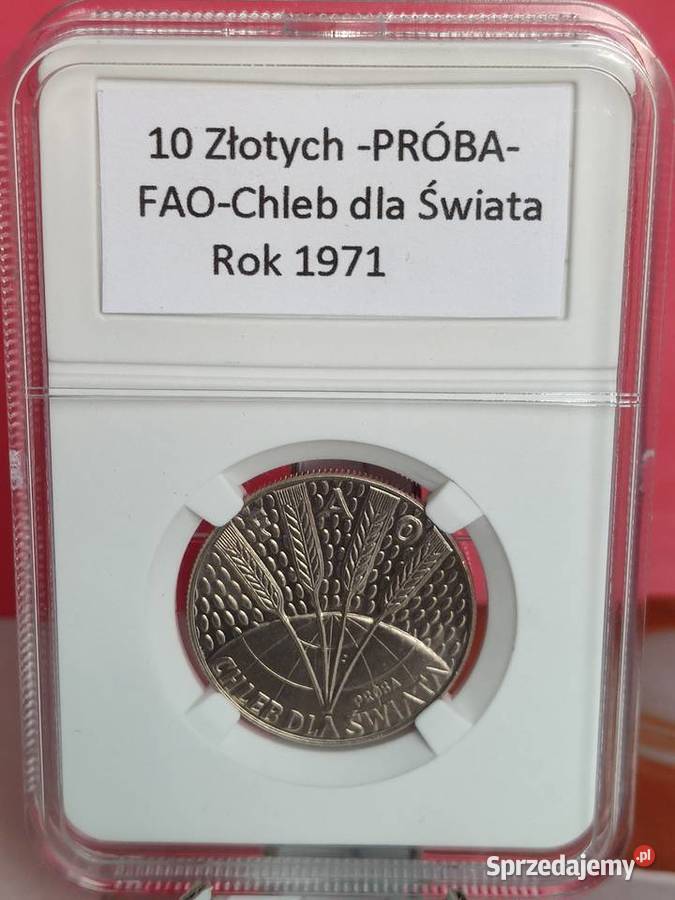 10 1971r FAO Chleb świata Próba w slabie Lębork sprzedam