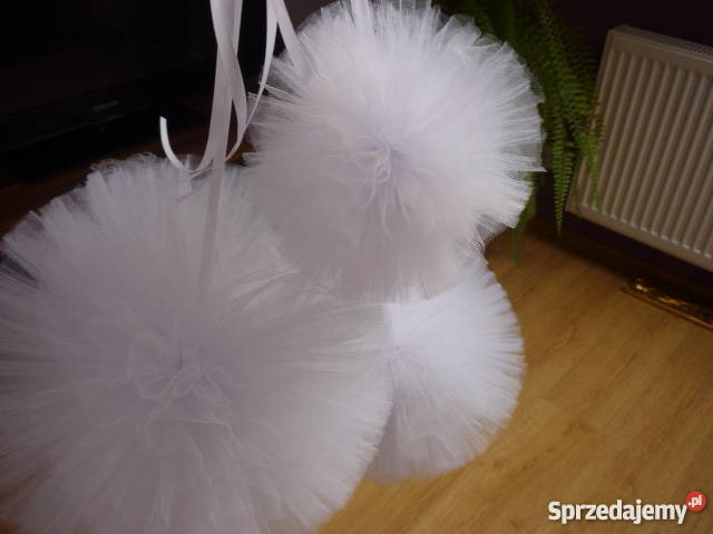 Weselne ozdoby w tonacji lawendabiel małopolskie Skawina