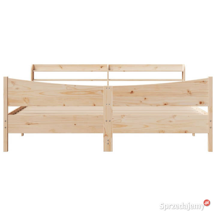 Rama łóżka z zagłówkiem sosnowa 180x200 Łóżka Warszawa