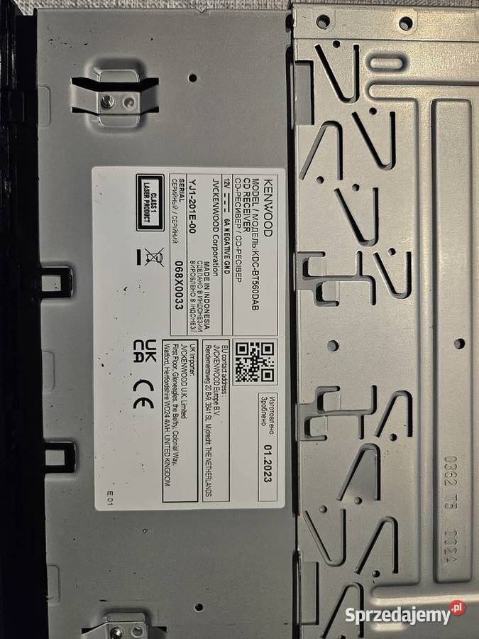 Używany KENWOOD KDCBT580DAB FLAC USB Bluetooth wielkopolskie