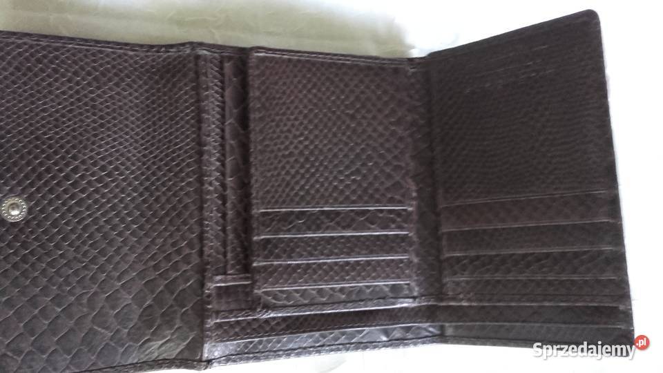 BRĄZOWY WŁOSKISKÓRZANY PORTFEL MĘSKI wielkopolskie Piła