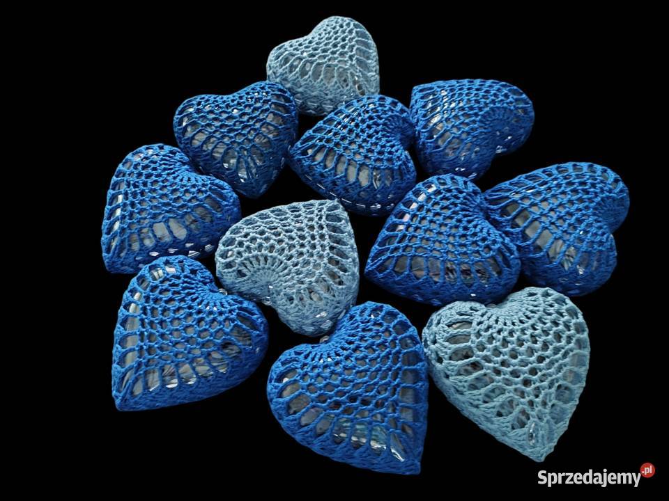 Serca szydełkowe na choinke Ropczyce