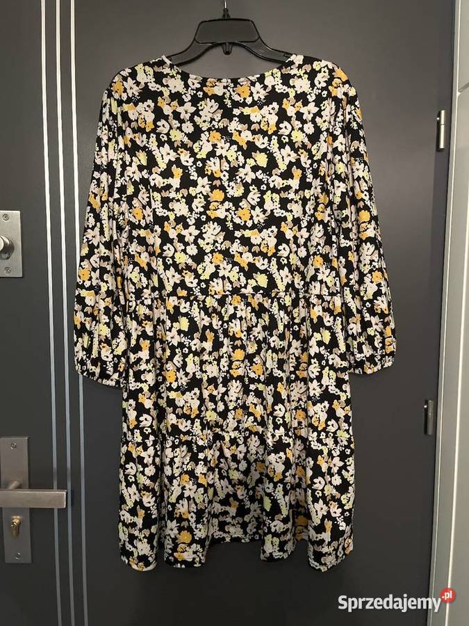 Look sukienka modny wzór kwiaty floral hit 44