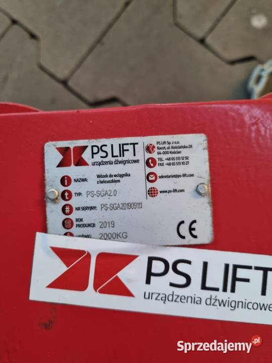 Sprzedam wózek do wciągnika z łańcuszkiem Piotrków Trybunalski