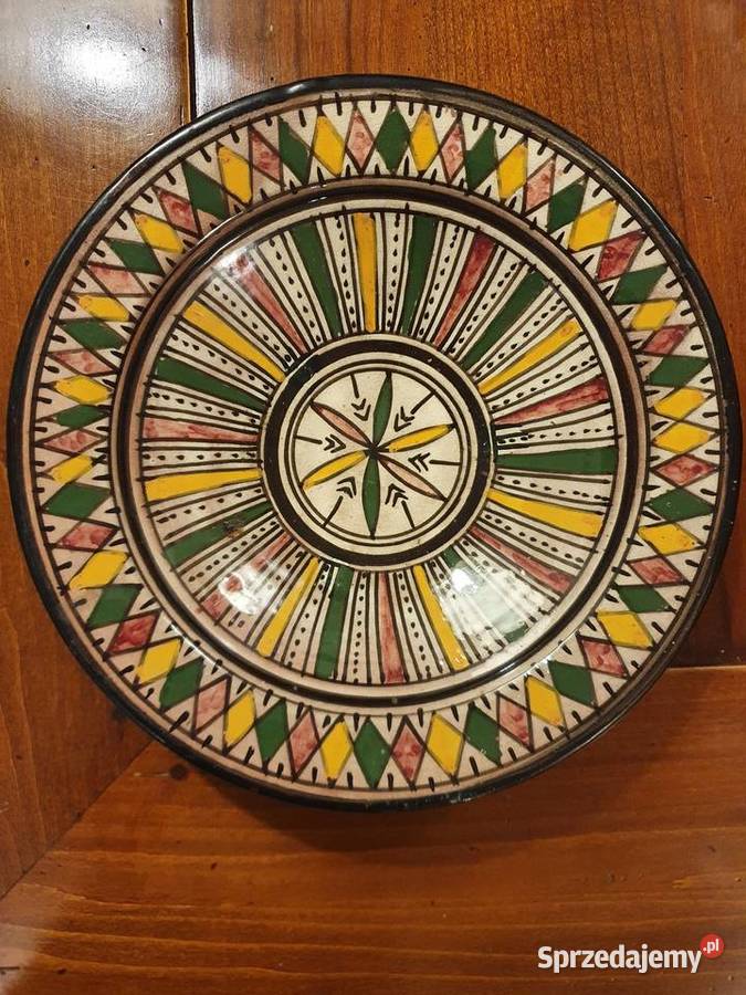 Marokański talerz do powieszenia ręcznie inny kolor lubelskie Lublin