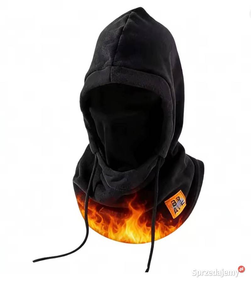 Czapka Kaptur Komin Kominiarka Polar Uniwersalna Poraj