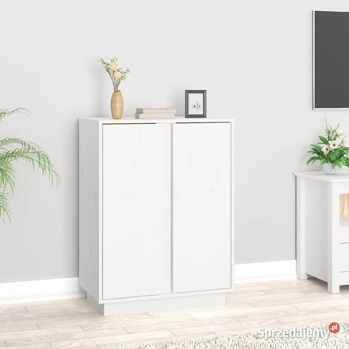 Szafka biała 60x35x80 lite drewno sosnowe Warszawa
