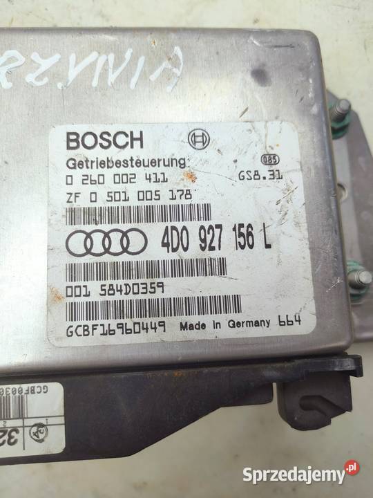 AUDI A8 D2 9499 STEROWNIK SKRZYNI BIEGOW osobowe Przemęt