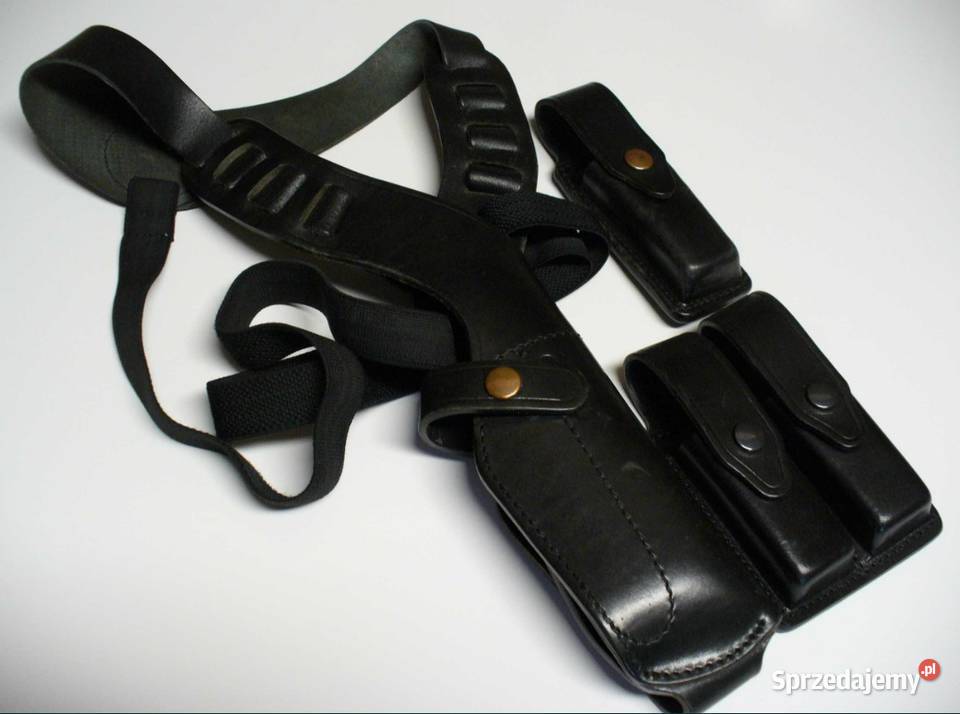 Szelki skórzane z kaburą do Glock 1719 Walther śląskie Jaworzno