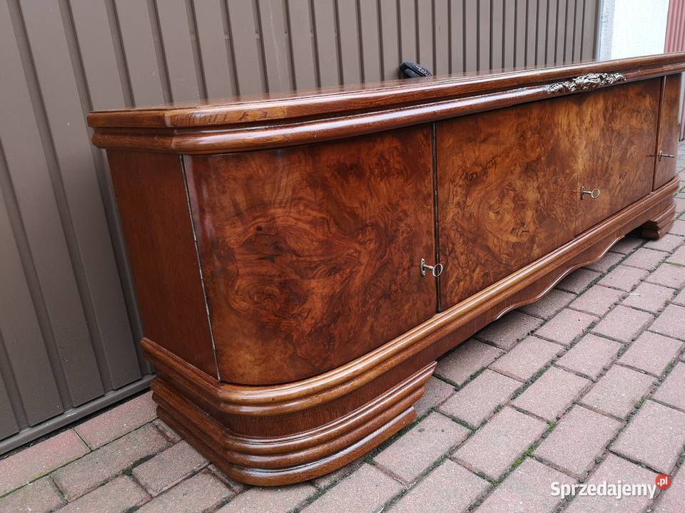 Komoda Szafka RTV ARTDECO OrzechDąb Niska Stara Swarzędz