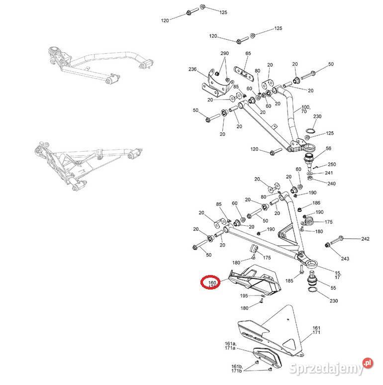 Osłona wahacza prawy przód CanAm OUTLANDER Nowy Sącz