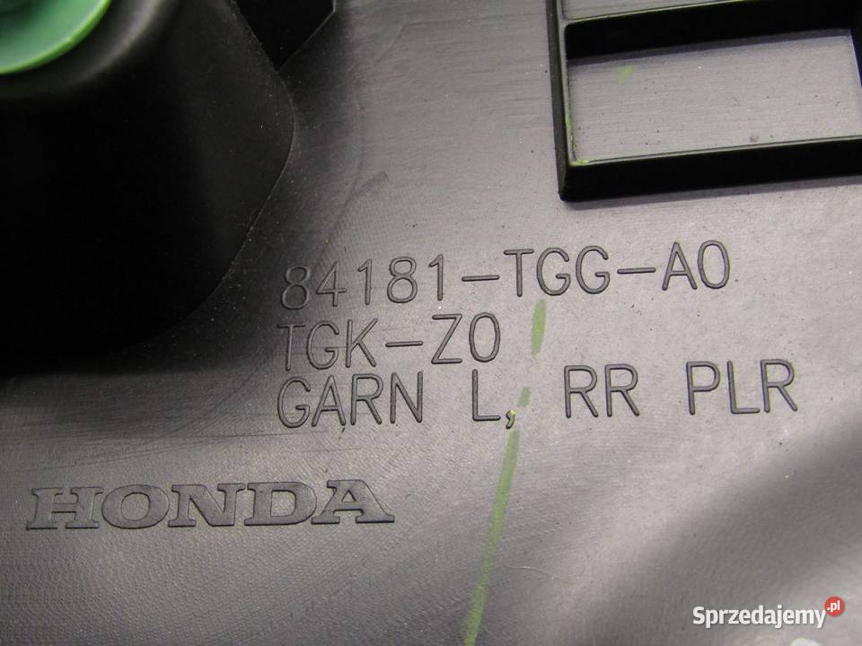 OSŁONA POSZYCIE SŁUPKA LEWY TYŁ HONDA CIVIC X osobowe