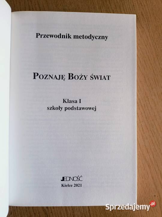 Poznaję Boży świat klasa 1 SP Jedność Przewodnik śląskie Katowice